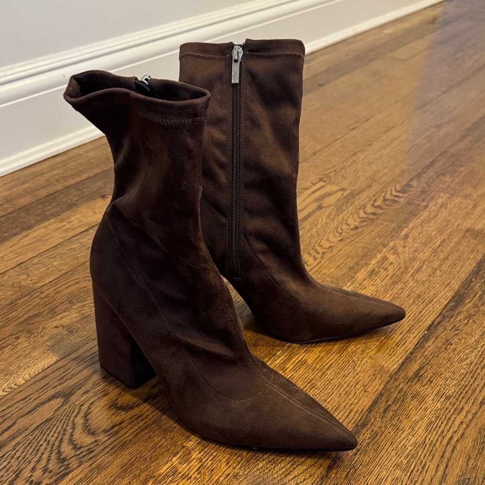 Marc Fisher Women's Larry Boots, Chocolate Brown, Size 11